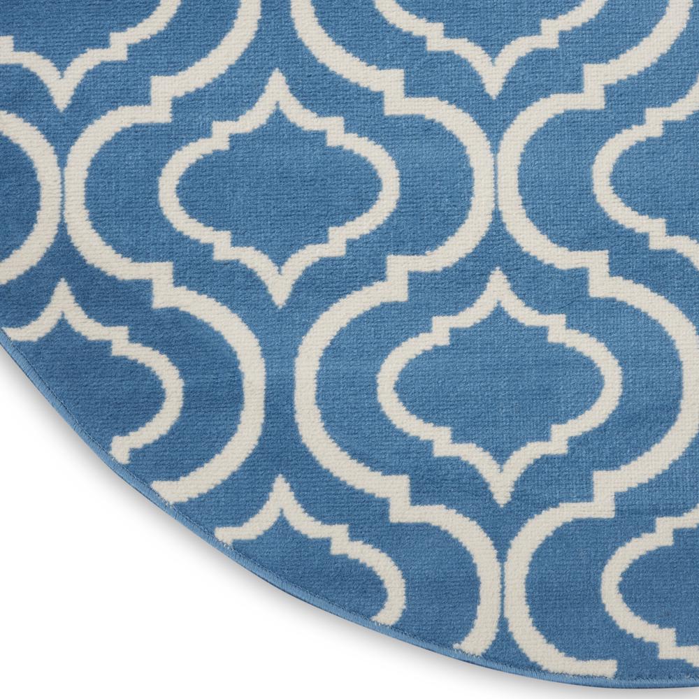 Jubilant Area Rug, Blue, 5'3" x ROUND. Picture 7