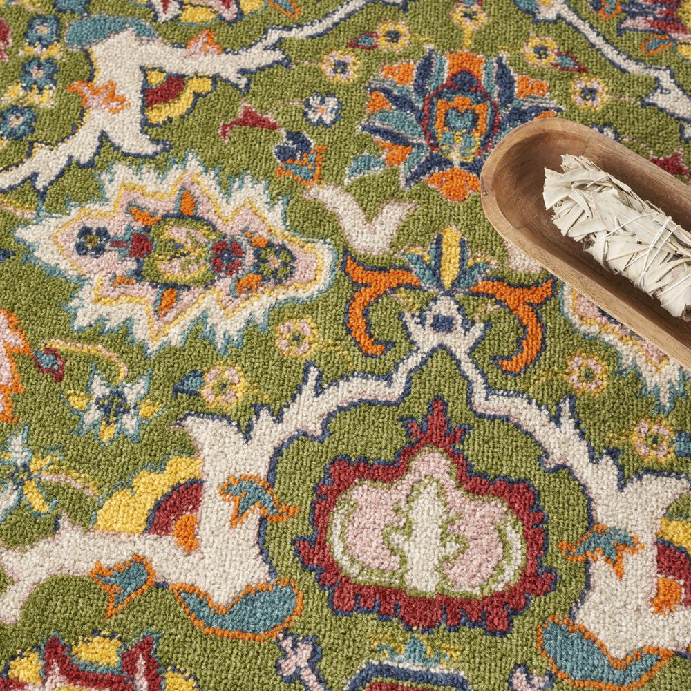 Bohemian Round Area Rug, 5' x Round. Picture 9