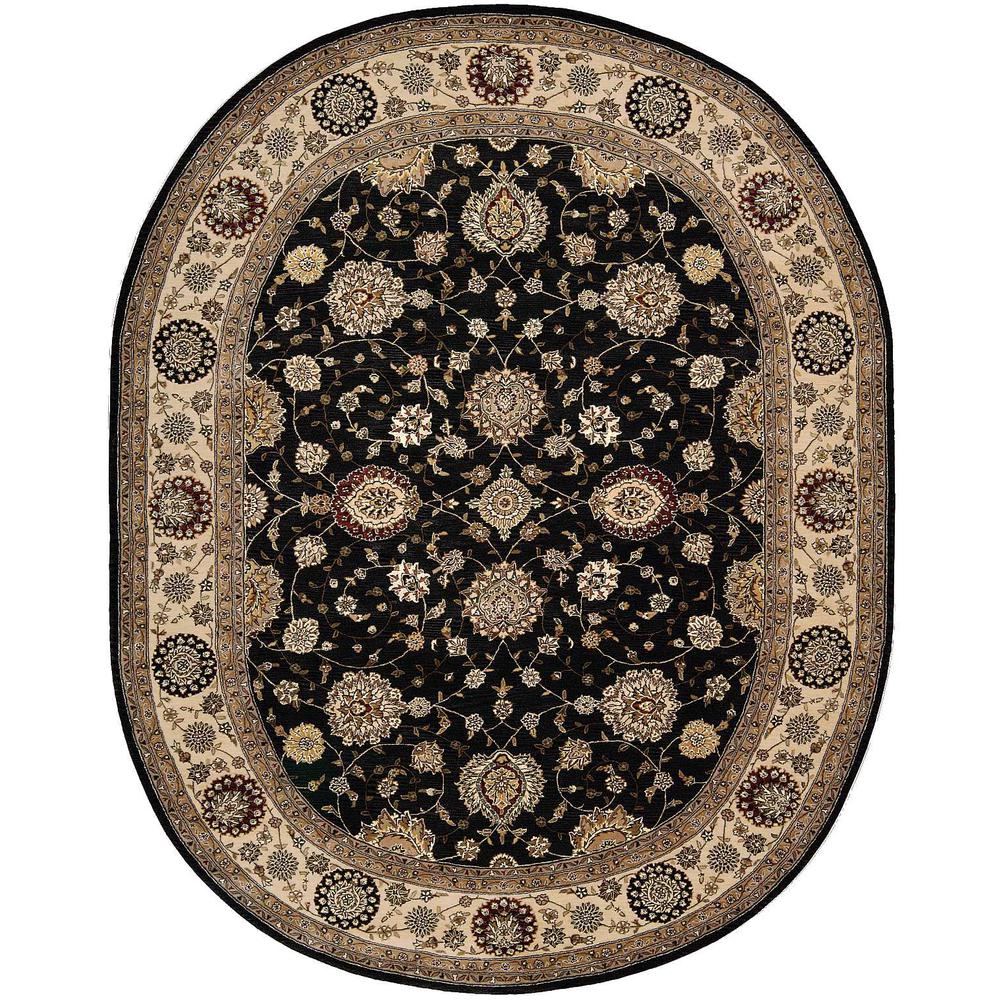 Nourison 2000 Area Rug, Midnight, 7'6" x 9'6" OVAL. Picture 1