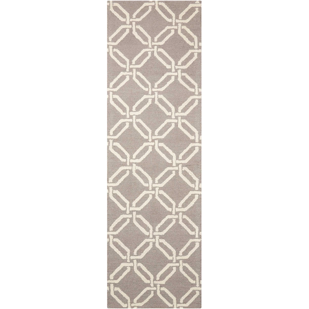 Linear Area Rug, Silver, 2'3" x 7'6". Picture 1