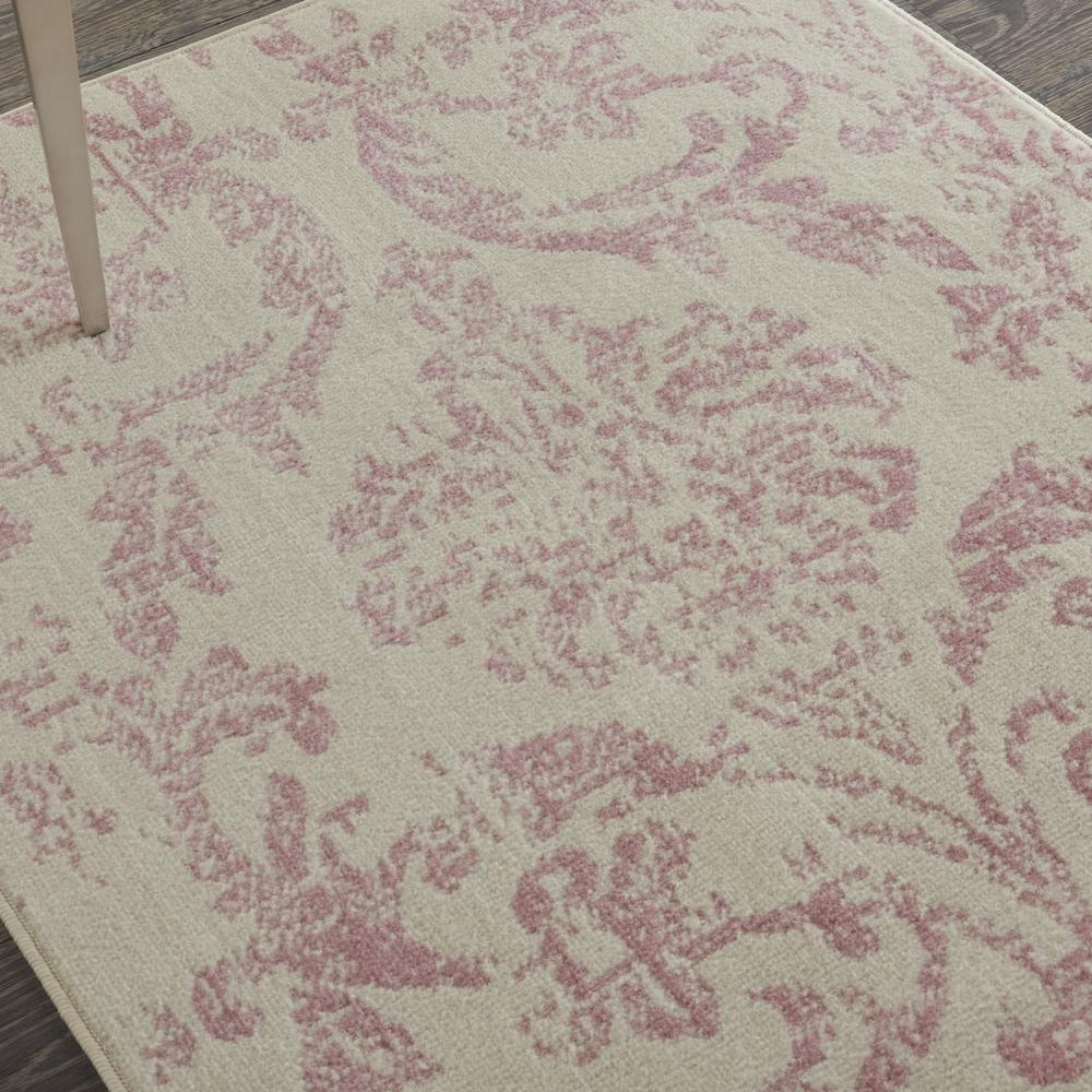 Nourison Jubilant Area Rug, 3' x 5', Ivory/Pink. Picture 8