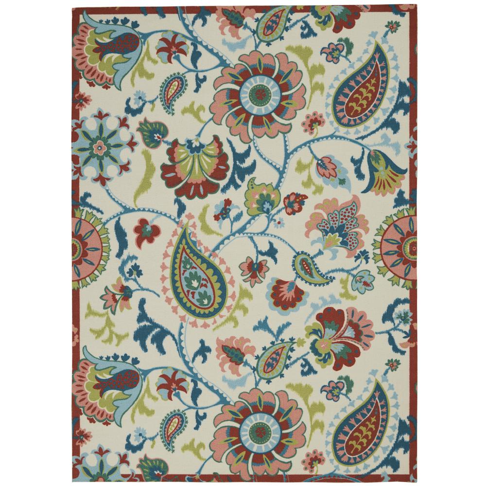 Sun N Shade Area Rug, Ivory, 5'3" x 7'5". The main picture.