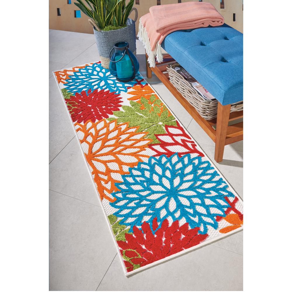 Tropical Runner Area Rug, 6' Runner. Picture 6