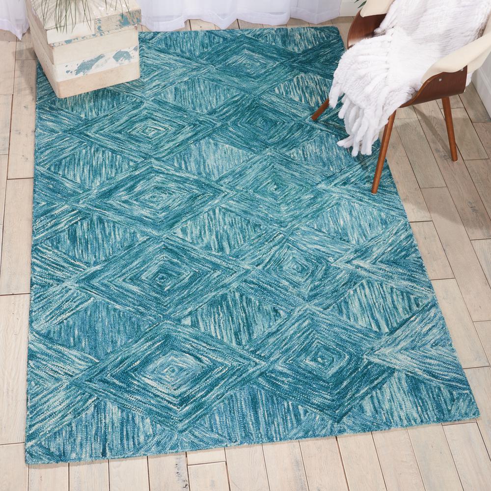 Modern Rectangle Area Rug, 4' x 6'. Picture 7