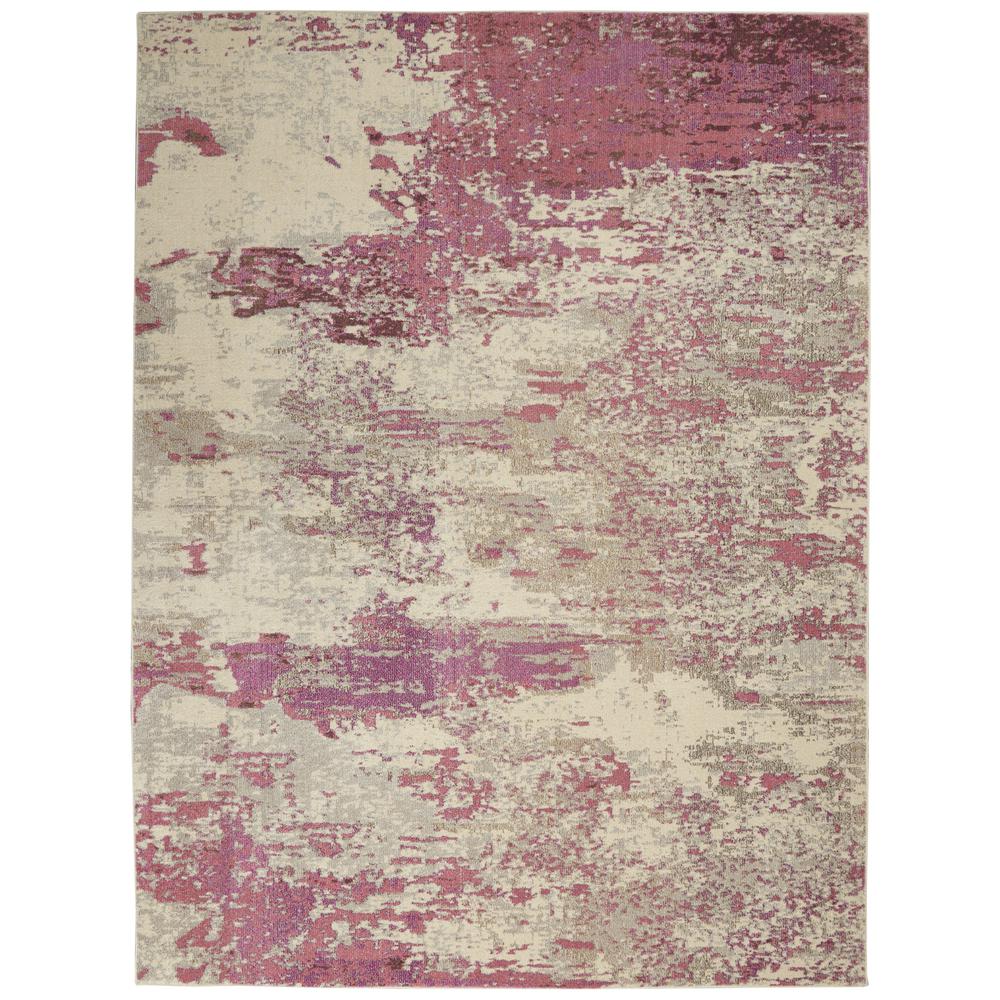 CES02 Celestial Ivory/Pink Area Rug- 6'7" x 9'7". Picture 1