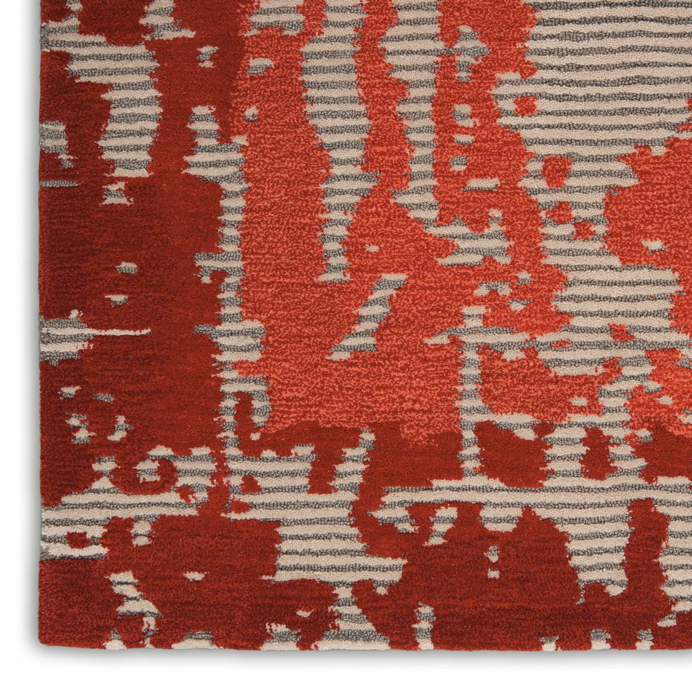 Symmetry Area Rug, Beige/Red, 7'9" X 9'9". Picture 5