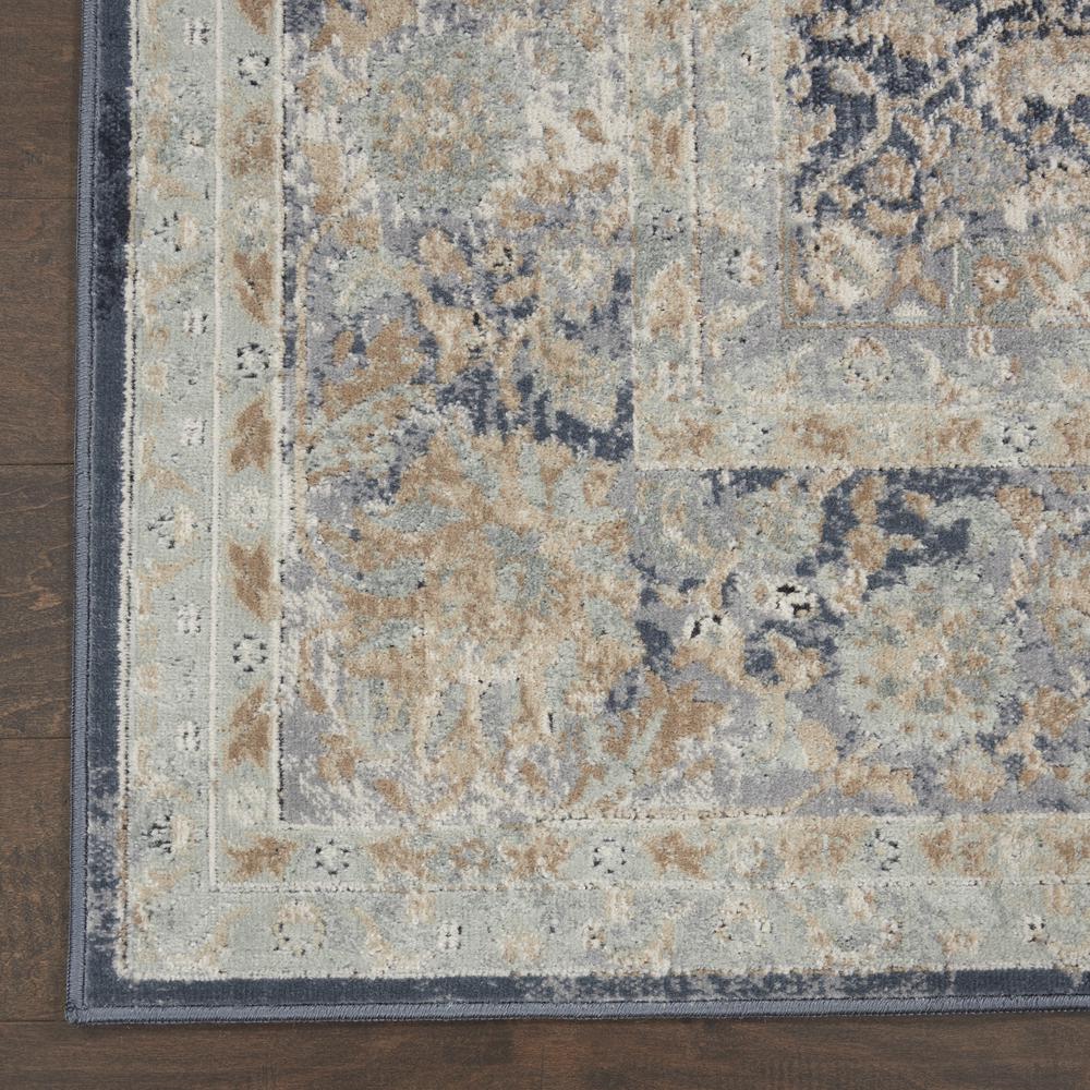 Kathy Ireland Malta Navy Area Rug by Nourison. Picture 4