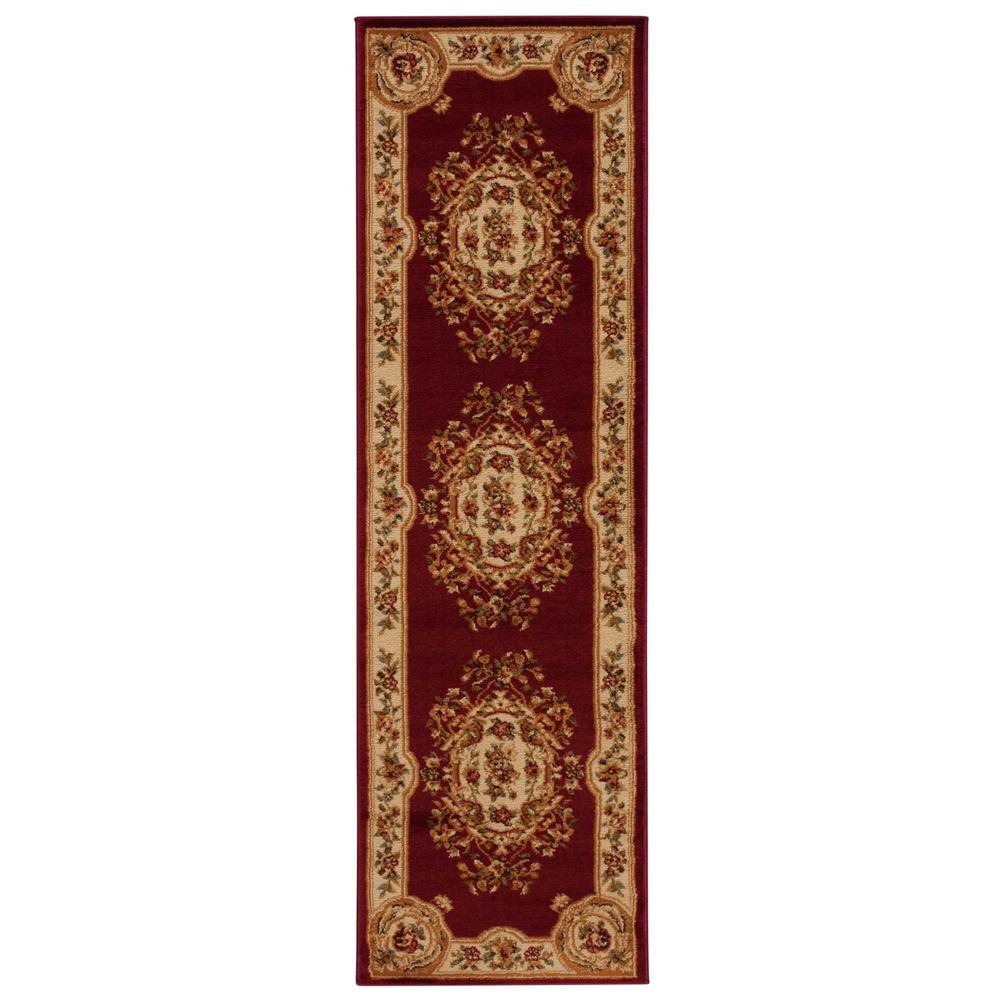 Paramount Area Rug, Red, 2'2" x 7'3". Picture 2