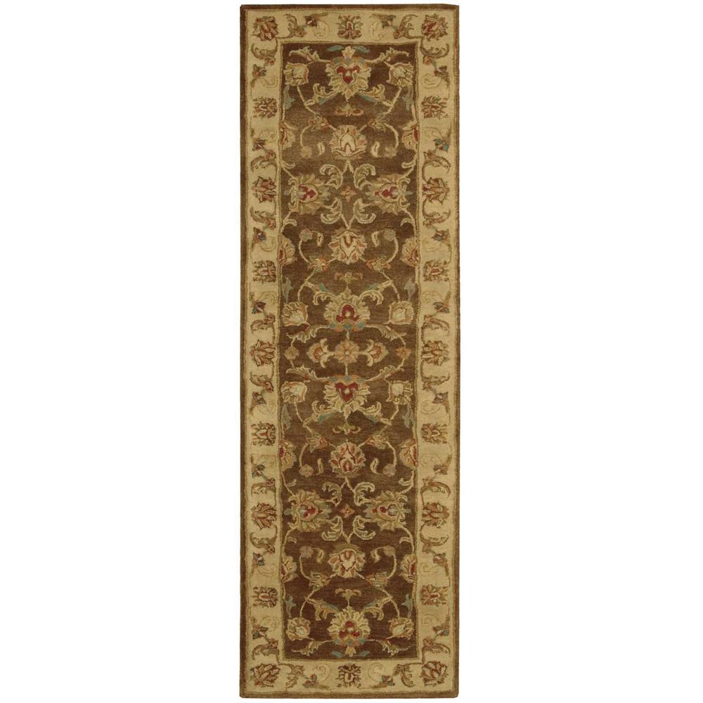 Jaipur Area Rug, Brown, 2'4" x 8'. Picture 1