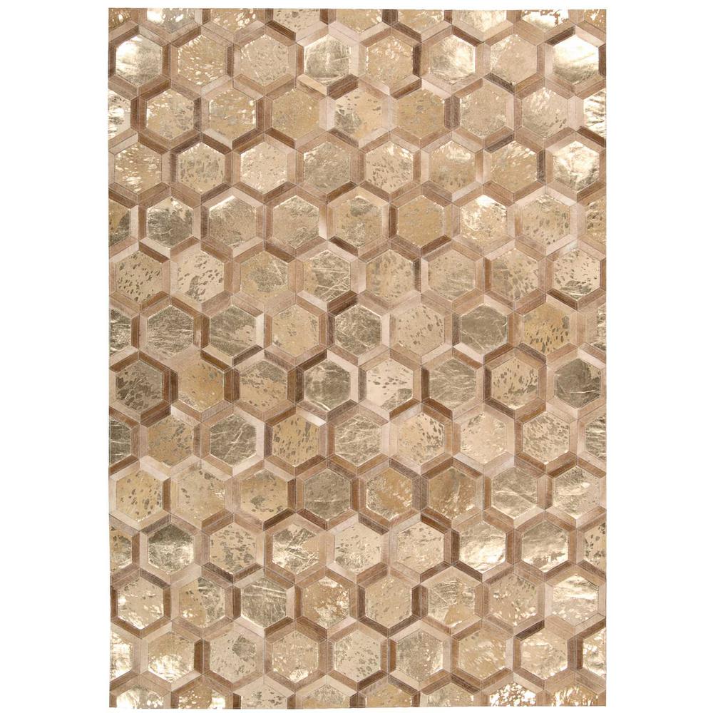 City Chic Area Rug, Amber/Gold, 8' x 10'. Picture 1
