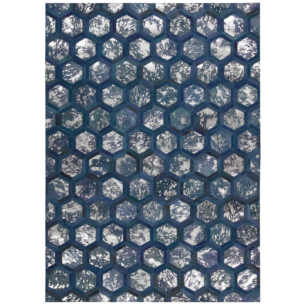 City Chic Area Rug, Cobalt, 8' x 10'. Picture 1