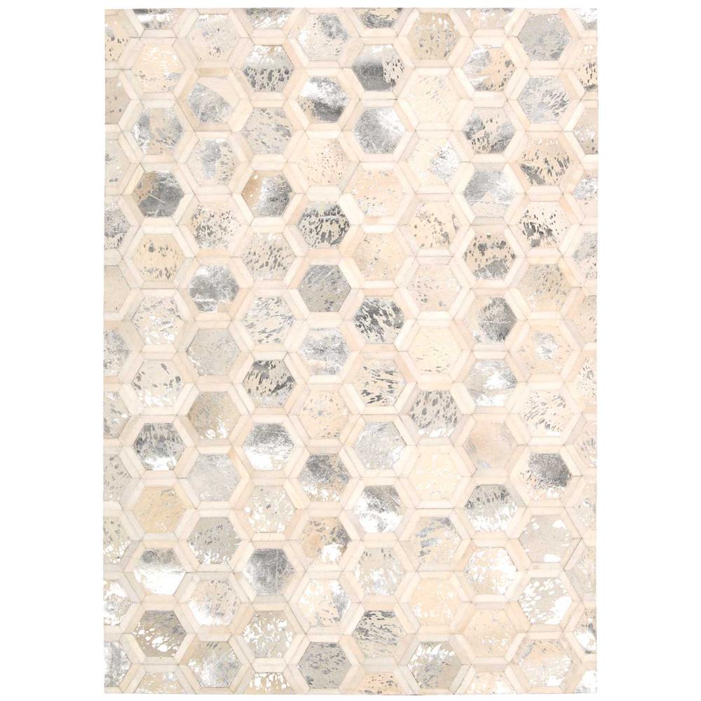 City Chic Area Rug, Snow, 8' x 10'. Picture 1