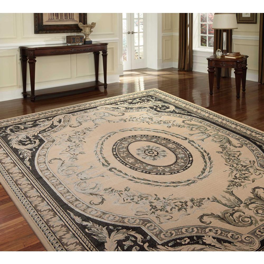 Platine Area Rug, Ivory, 9'3" x 12'9". Picture 2