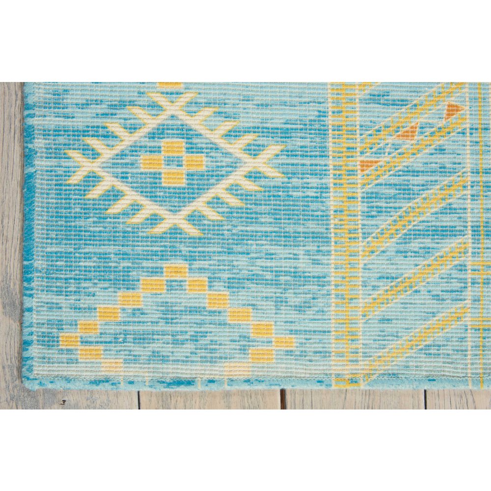 Nourison Madera Sky Blue Area Rug, 5'X7'. Picture 4