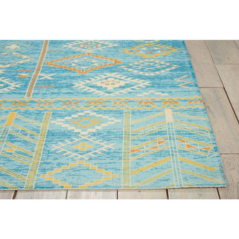 Nourison Madera Sky Blue Area Rug. Picture 4
