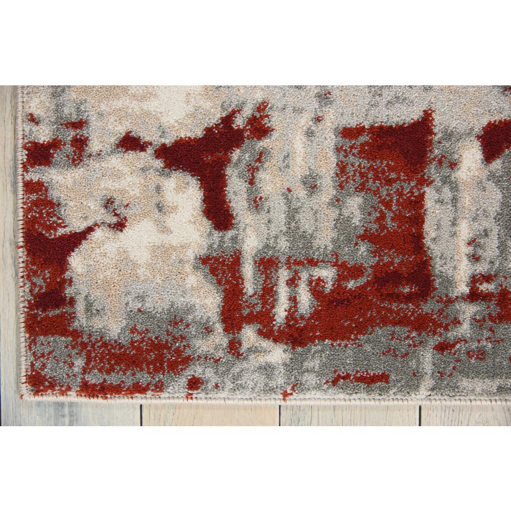 Maxell Area Rug, Ivory/Red, 3'10" x 5'10". Picture 4