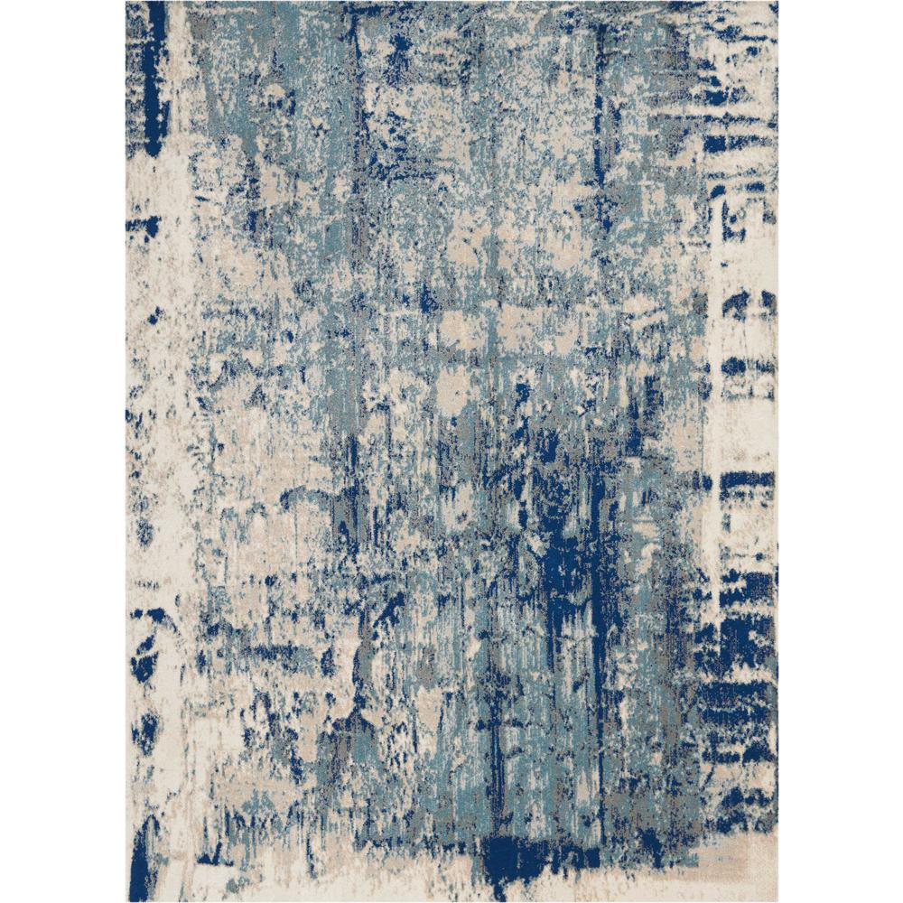 Maxell Area Rug, Ivory/Blue, 9'3" x 12'9". Picture 1