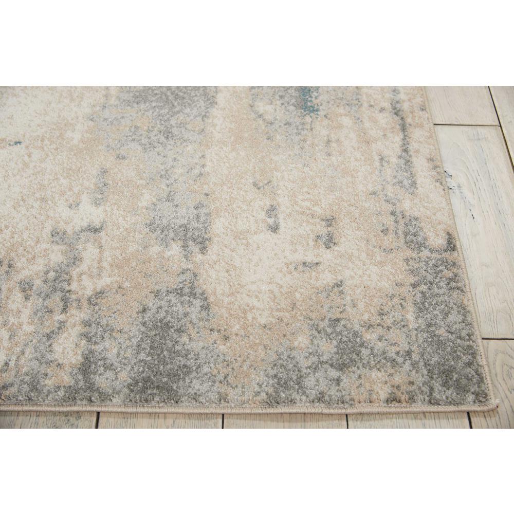Maxell Area Rug, Ivory/Teal, 3'10" x 5'10". Picture 3