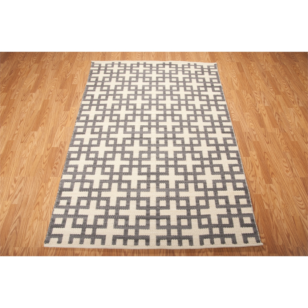 Bbl3 Maze Rectangle Rug By, Dove, 5'3" X 7'5". Picture 2