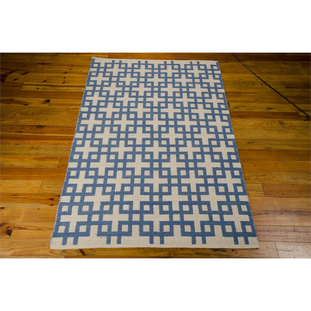Bbl3 Maze Rectangle Rug By, Indigo, 5'3" X 7'5". Picture 3