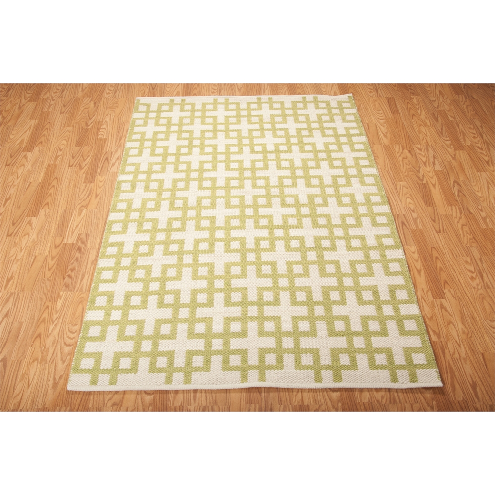 Bbl3 Maze Rectangle Rug By, Moss, 5'3" X 7'5". Picture 2