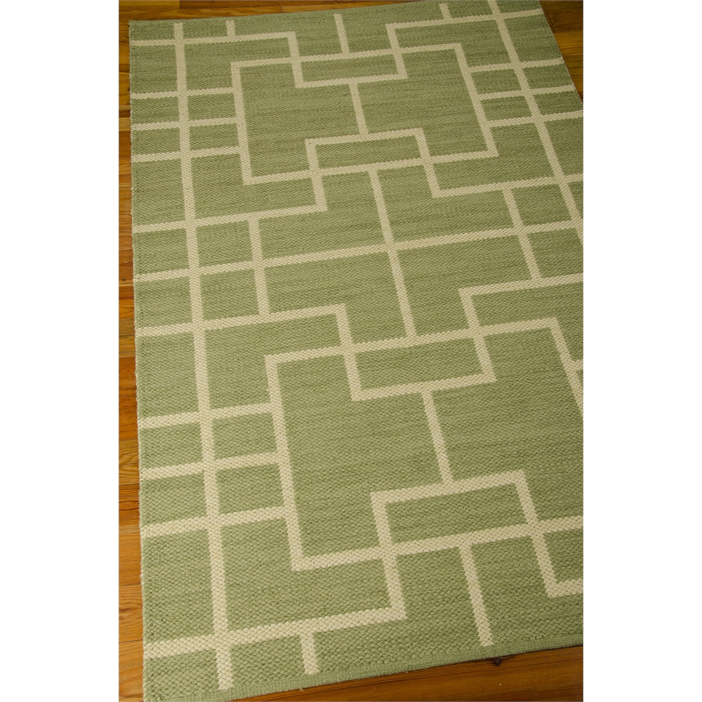 Bbl3 Maze Rectangle Rug By, Lemon Grass, 5'3" X 7'5". Picture 3