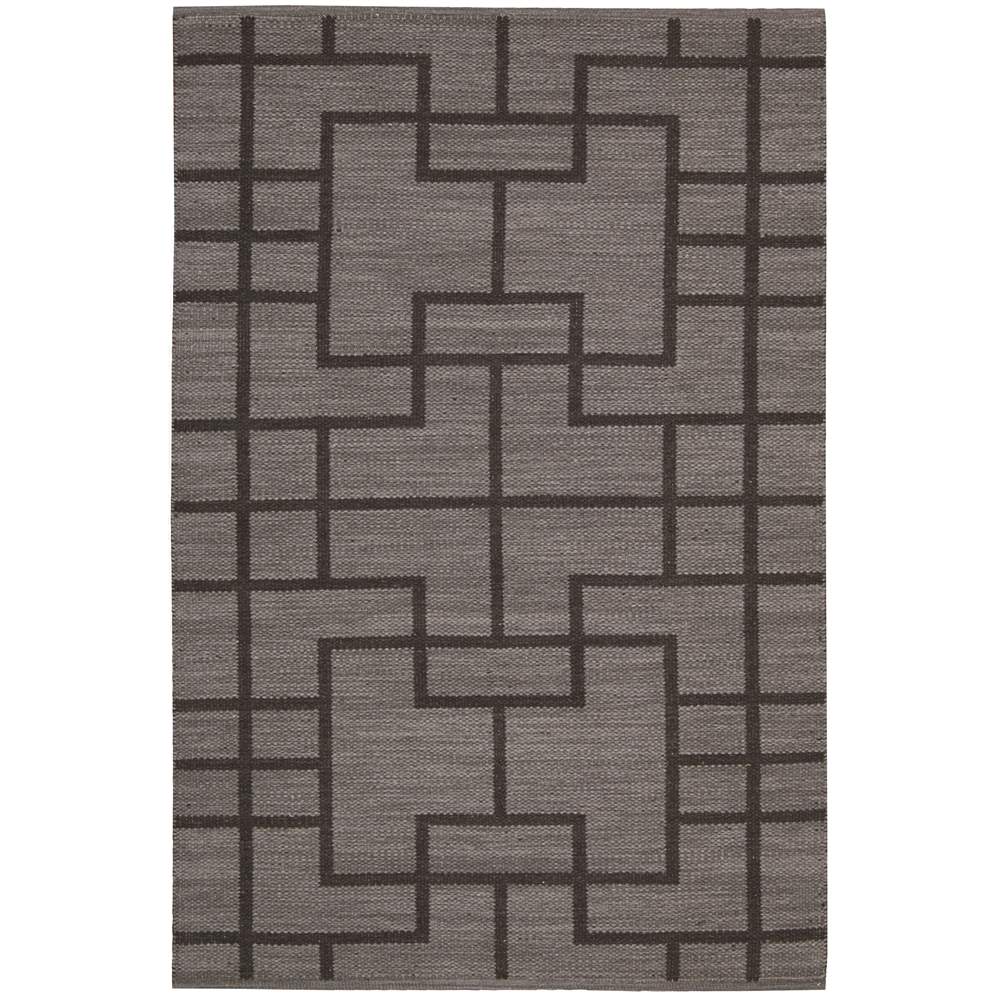 Bbl3 Maze Rectangle Rug By, Slate, 5'3" X 7'5". Picture 7