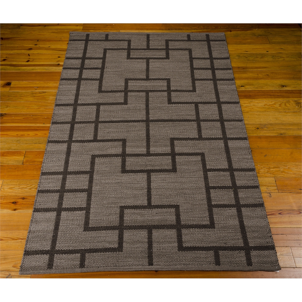 Bbl3 Maze Rectangle Rug By, Slate, 5'3" X 7'5". Picture 2