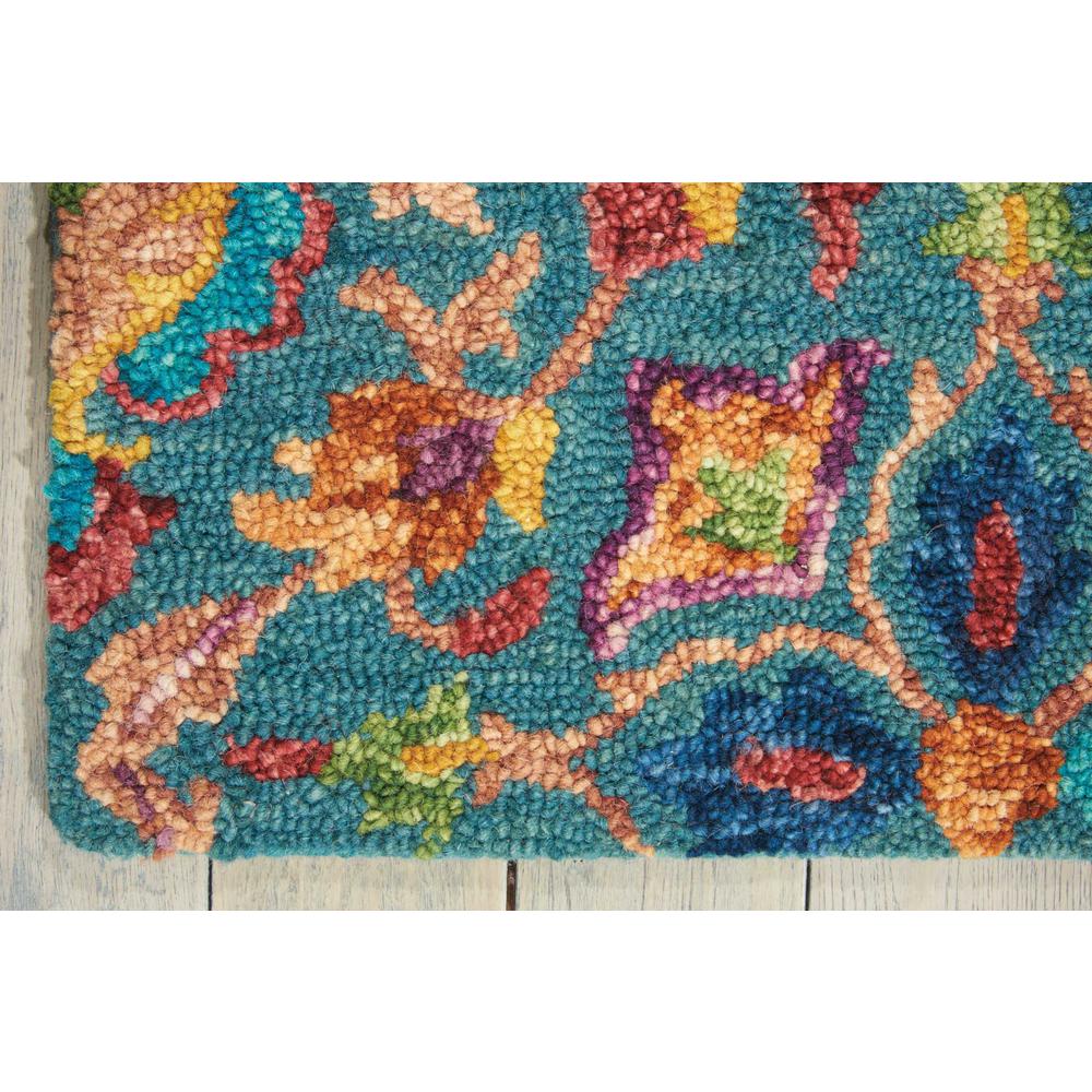 Vivid Area Rug, Teal, 4' x 6'. Picture 3