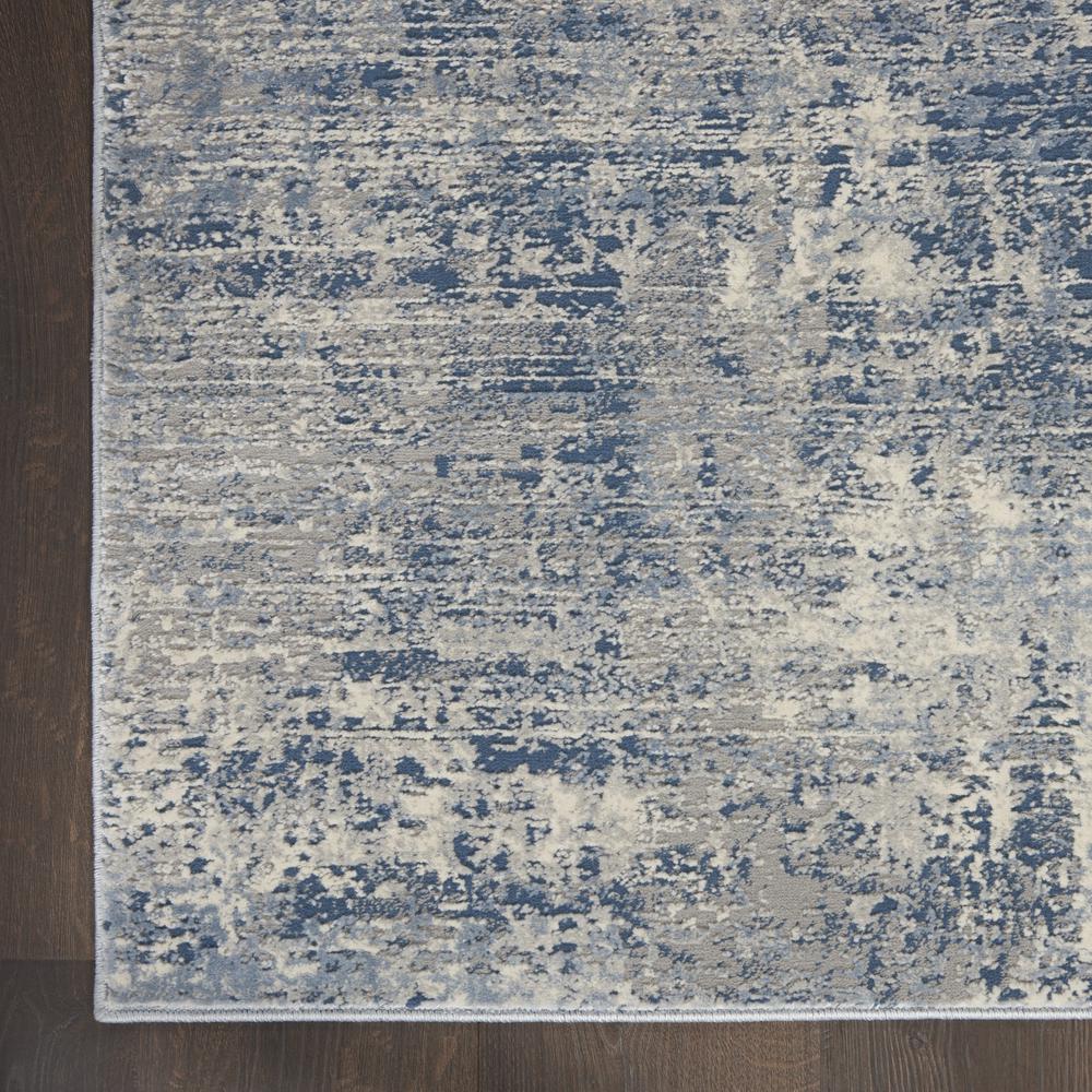 Kathy Ireland Grand Expressions Runner Area Rug, Blue/Ivory, 2'2" x 7'7", KI57. Picture 4