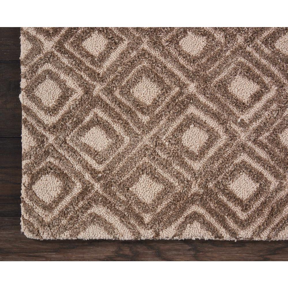 Modern Deco Area Rug, Taupe, 2'3" x 7'6". Picture 4