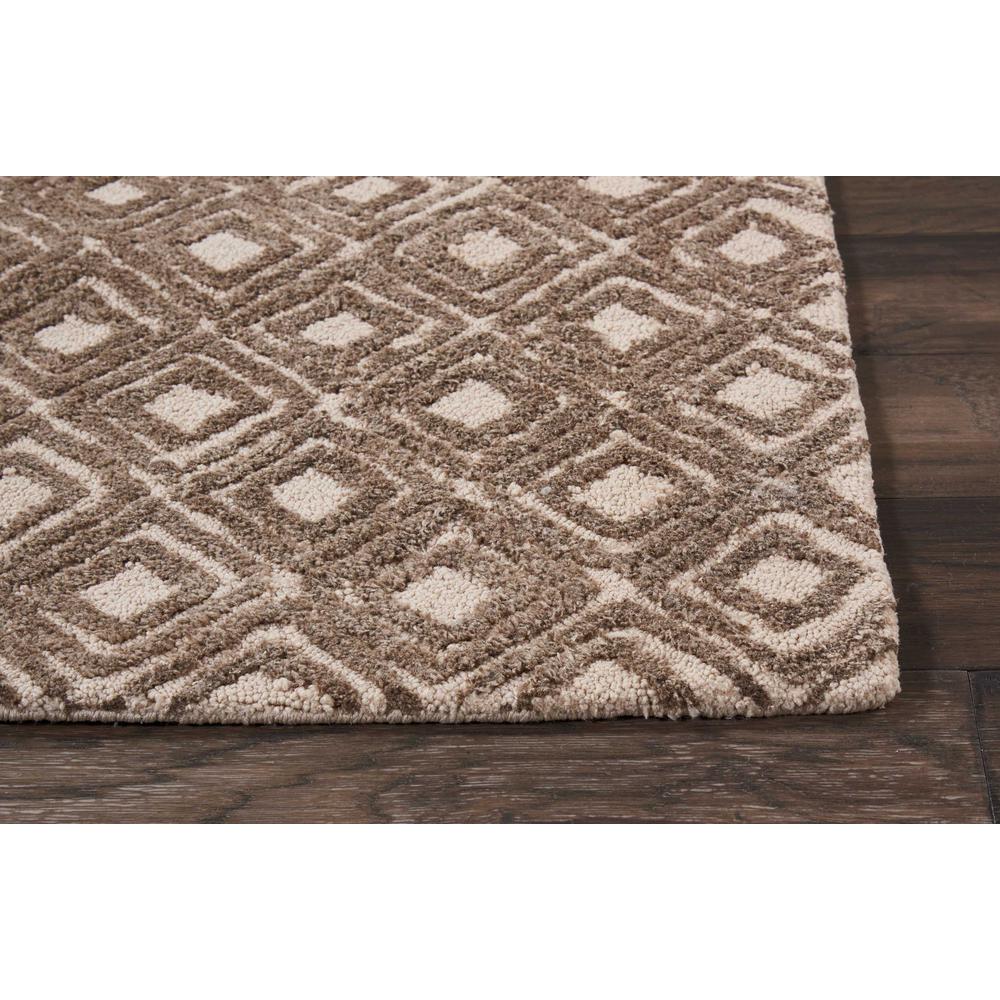Modern Deco Area Rug, Taupe, 2'3" x 7'6". Picture 3