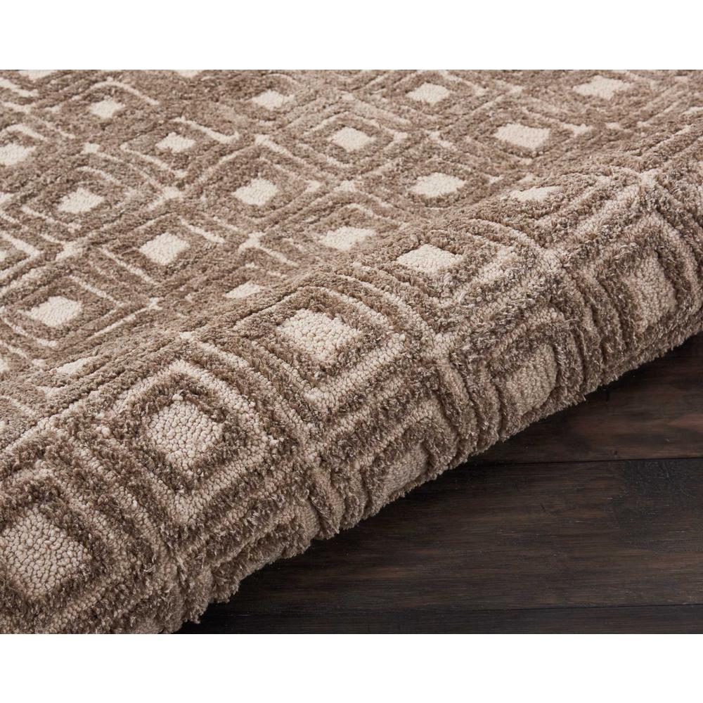 Modern Deco Area Rug, Taupe, 2'3" x 7'6". Picture 5