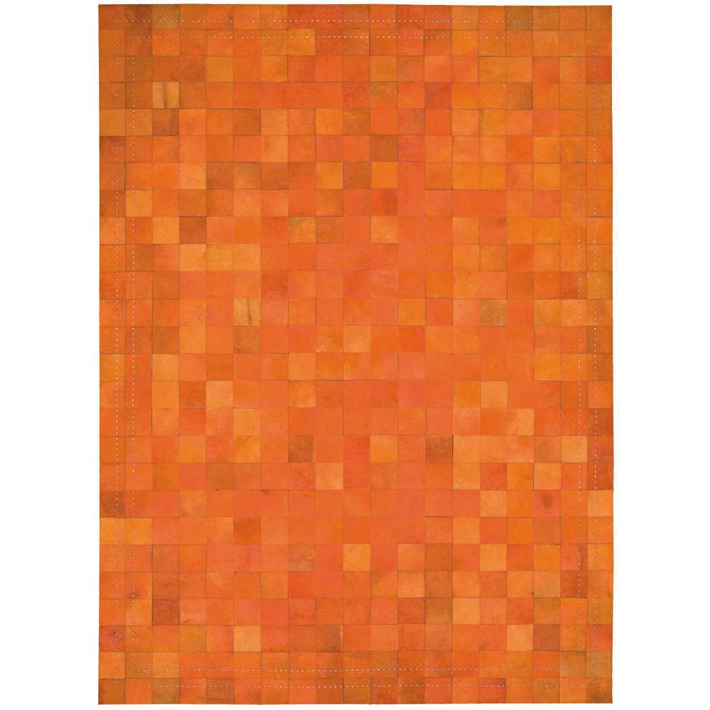 Bbl4 Medley Rectangle Rug By, Tangerine, 8' X 11'. The main picture.