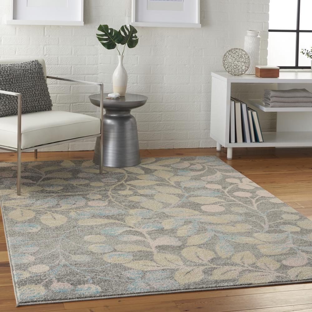 Tranquil Area Rug, Grey/Beige, 6' X 9'. Picture 6