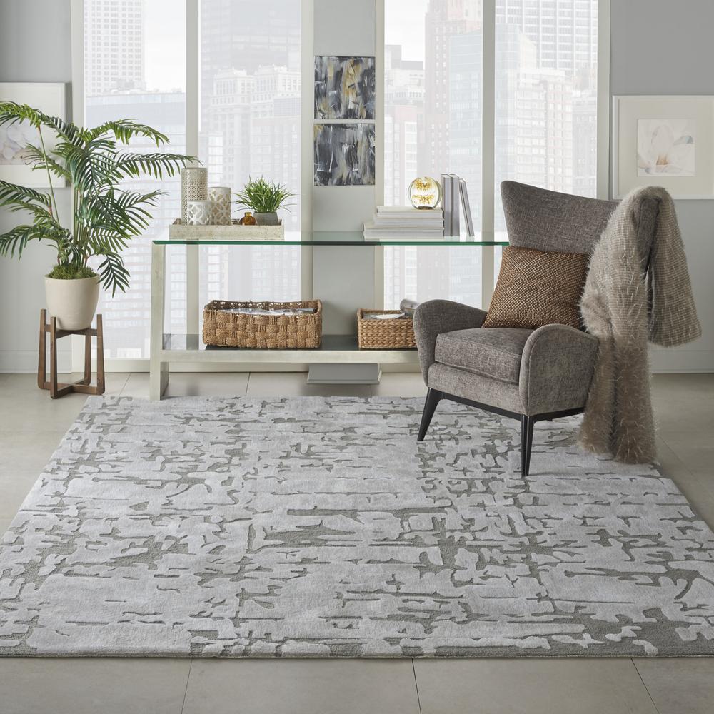Symmetry Area Rug, Ivory/Taupe, 8'6" X 11'6". Picture 2
