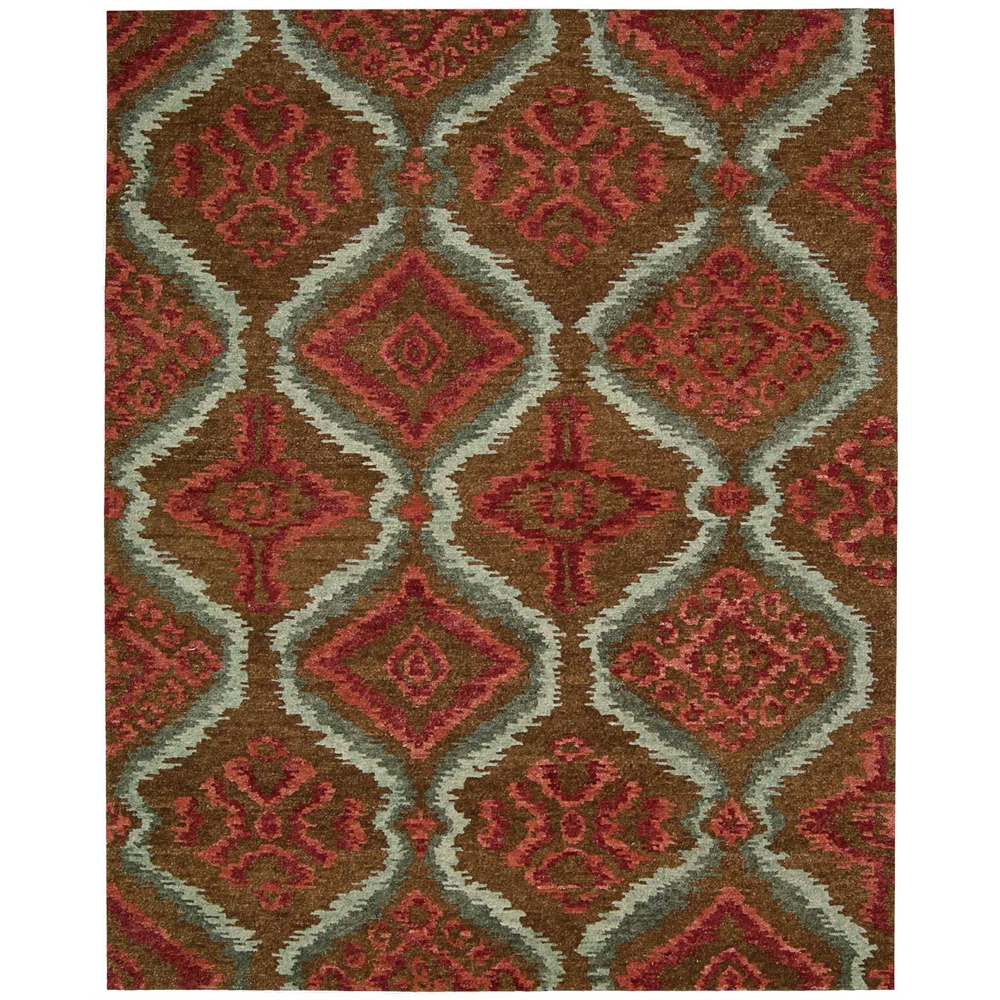 Tahoe Modern Brown/Red Area Rug. The main picture.