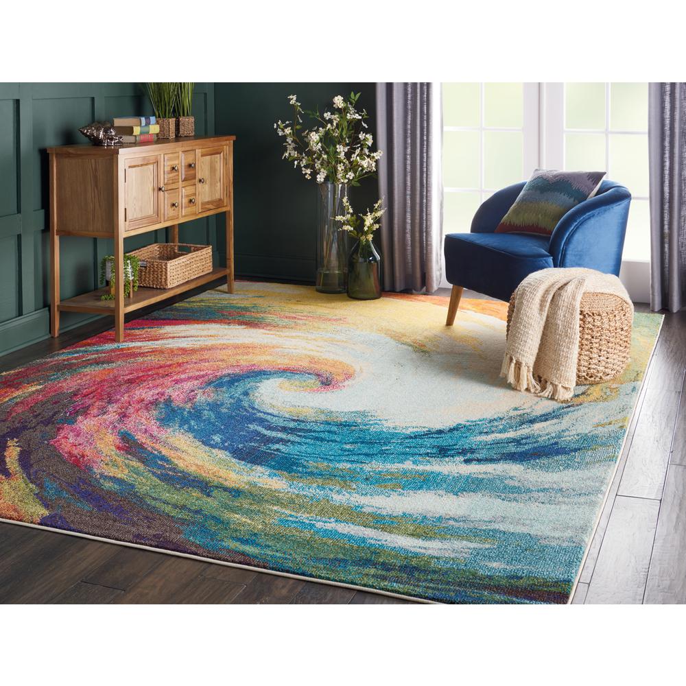 Celestial Area Rug, Wave, 7'10" x 10'6". Picture 8