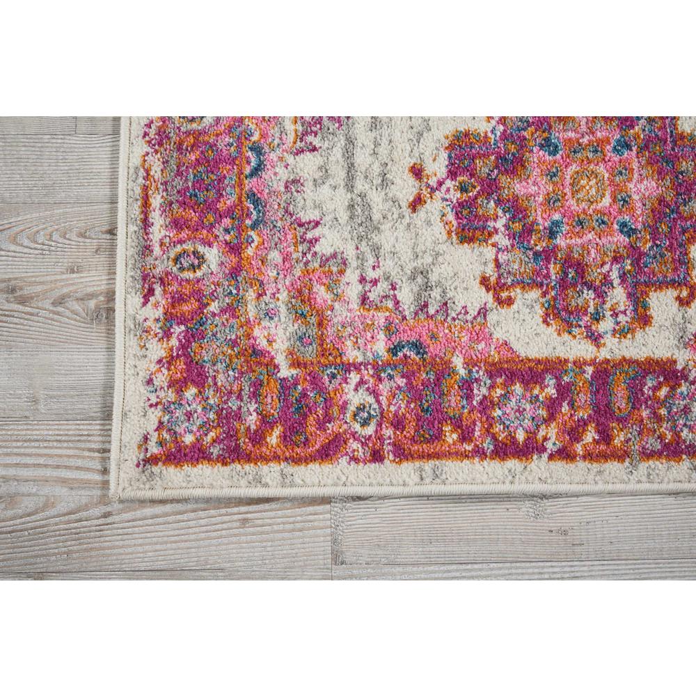 Passion Area Rug, Ivory/Fuchsia, 22" x 34". Picture 2