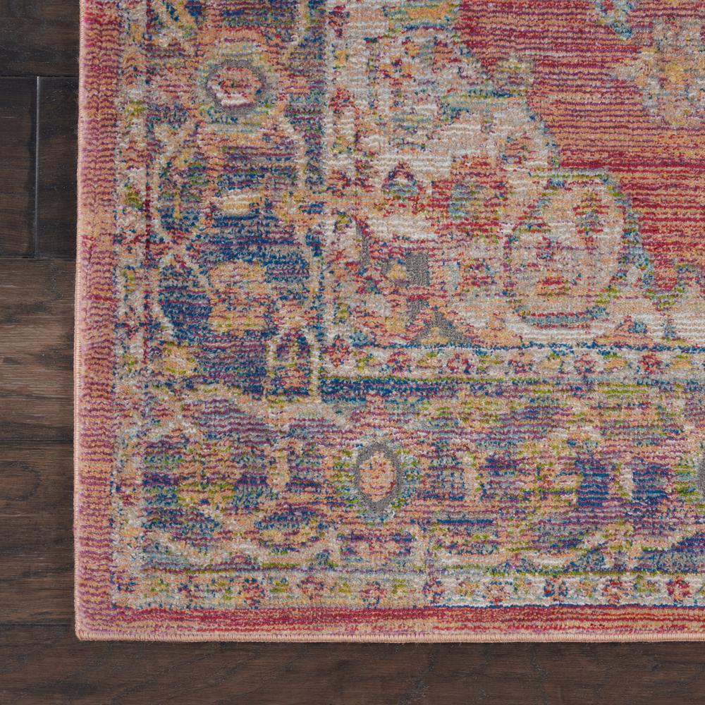 Rectangle Vintage Machine Made Area Rug. Picture 4