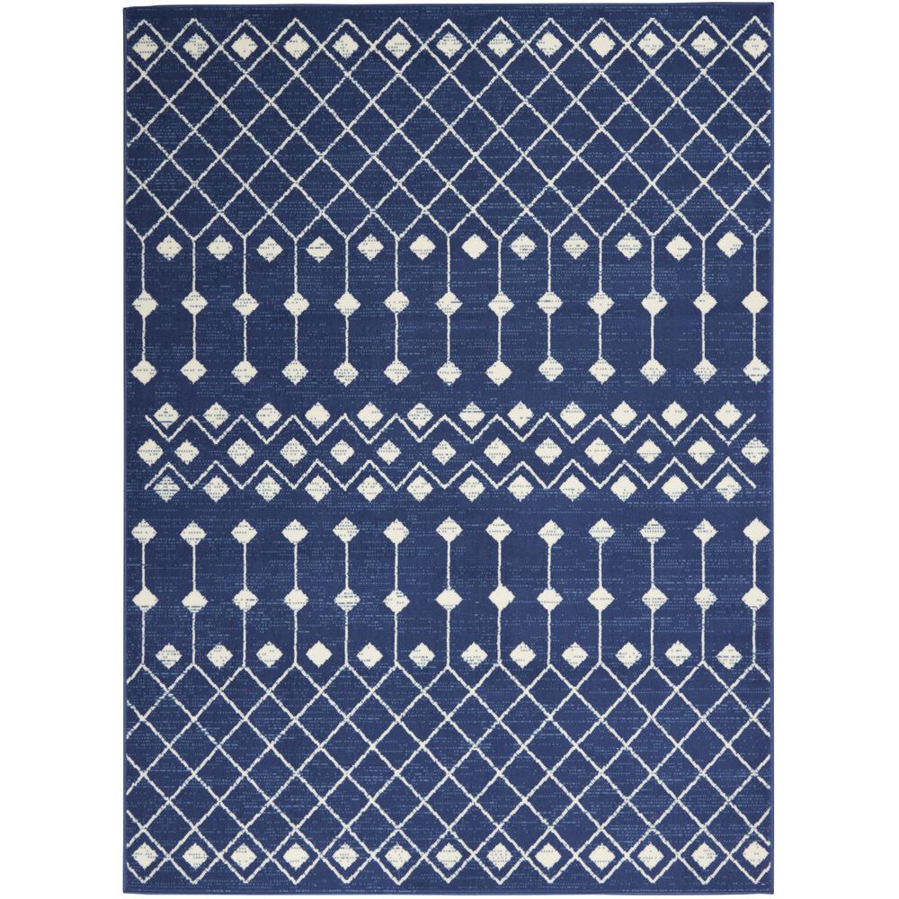 GRF37 Grafix Navy Area Rug- 6' x 9'. The main picture.