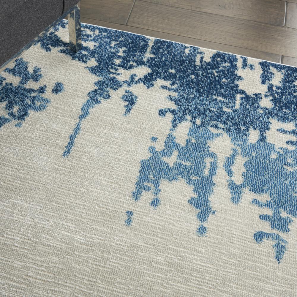 Imprints Area Rug, Ivory/Blue, 4' x 6'. Picture 5