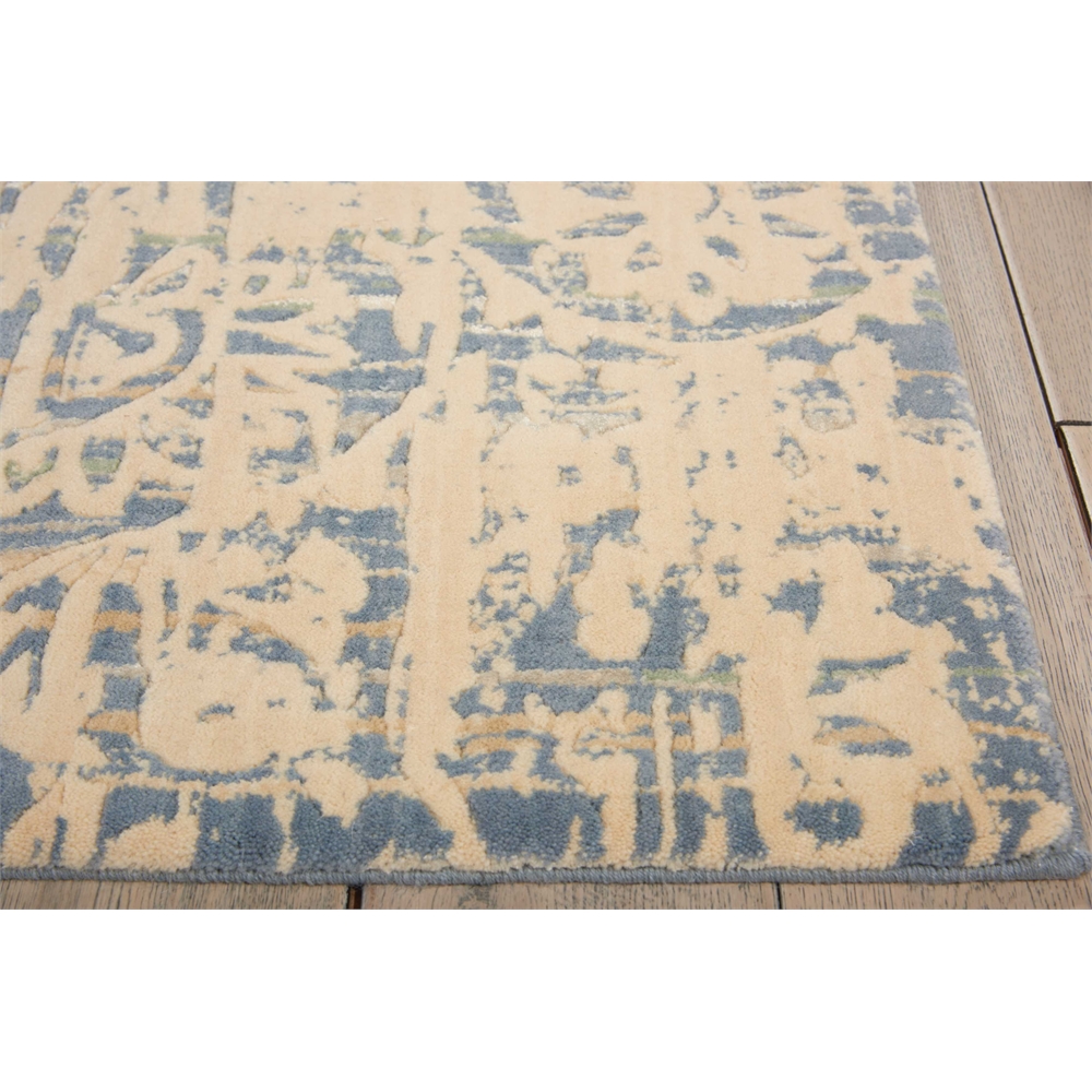 Nourison Nepal Ivory Blue Area Rug. Picture 3