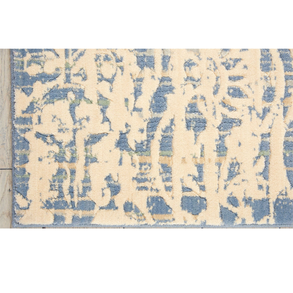 Nourison Nepal Ivory Blue Area Rug. Picture 3