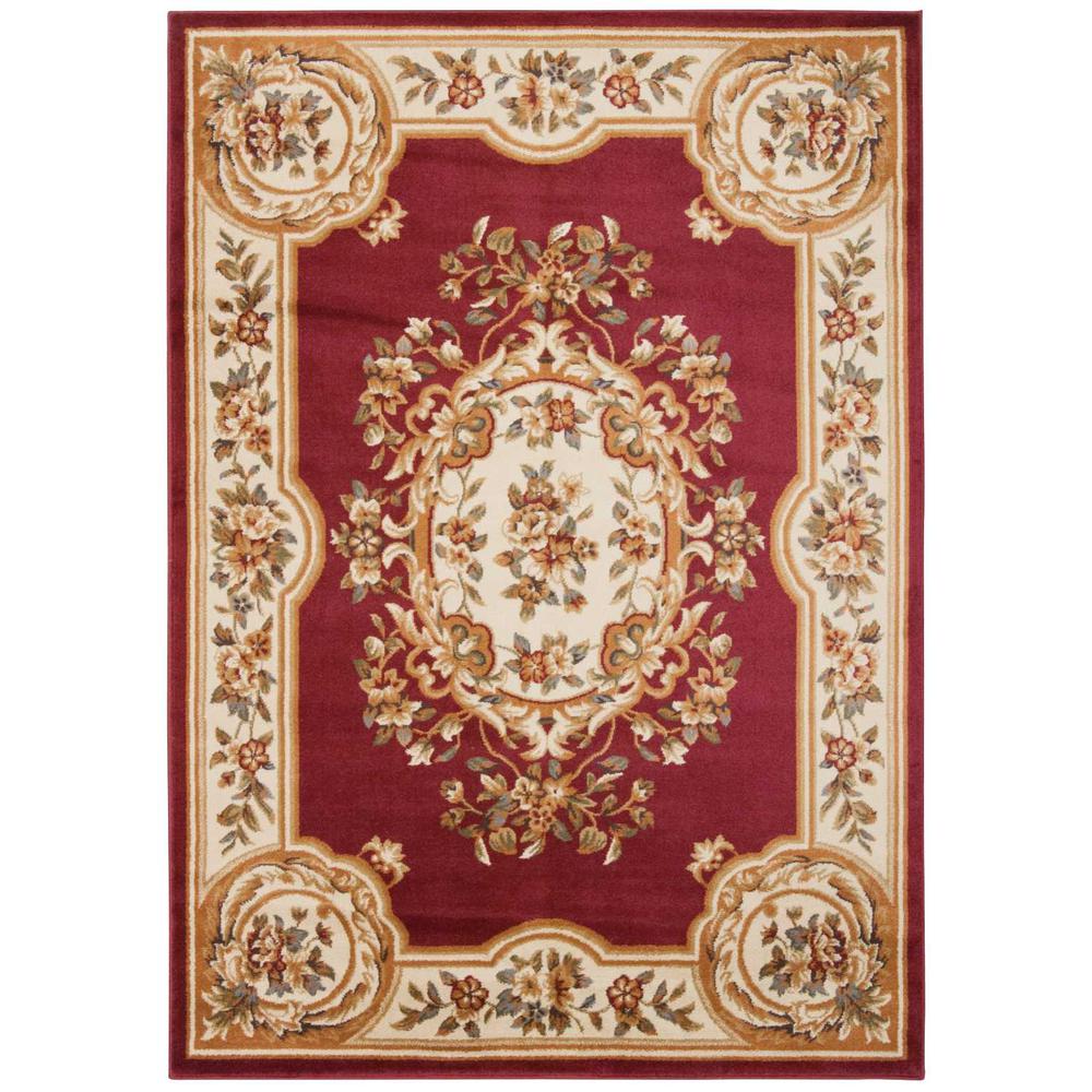Paramount Area Rug, Red, 3'11" x 5'10". The main picture.