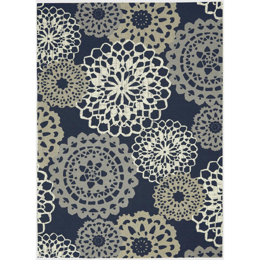 Sun N Shade Area Rug, Black, 5'3" x 7'5". The main picture.