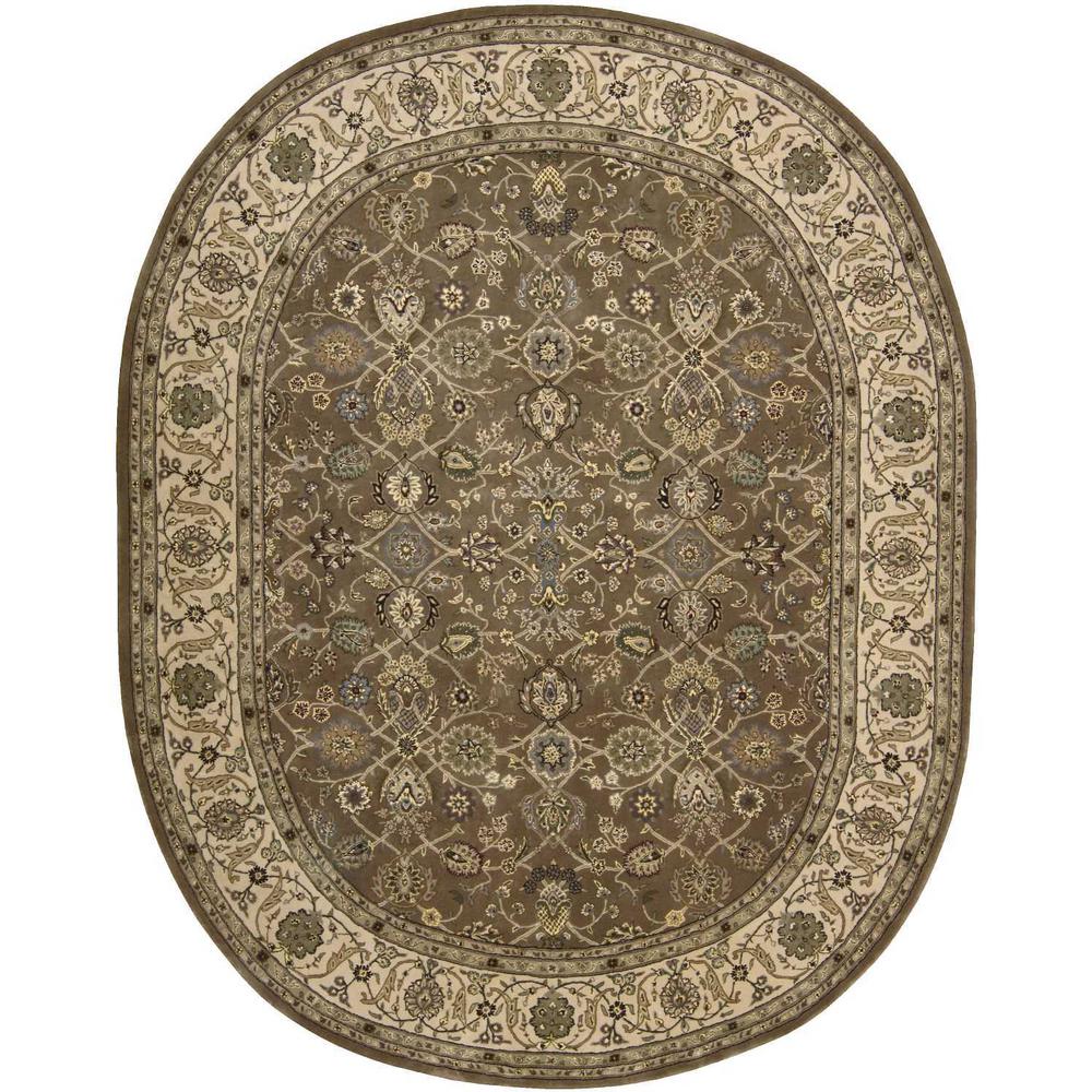 Oval Traditional Handmade Area Rug. Picture 1