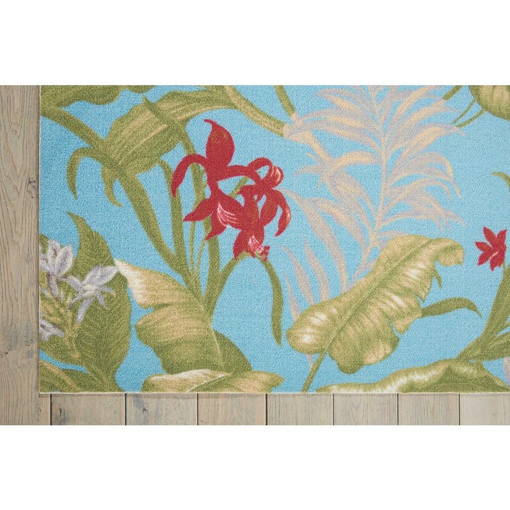 Rectangle Tropical Machine Made Area Rug. Picture 3