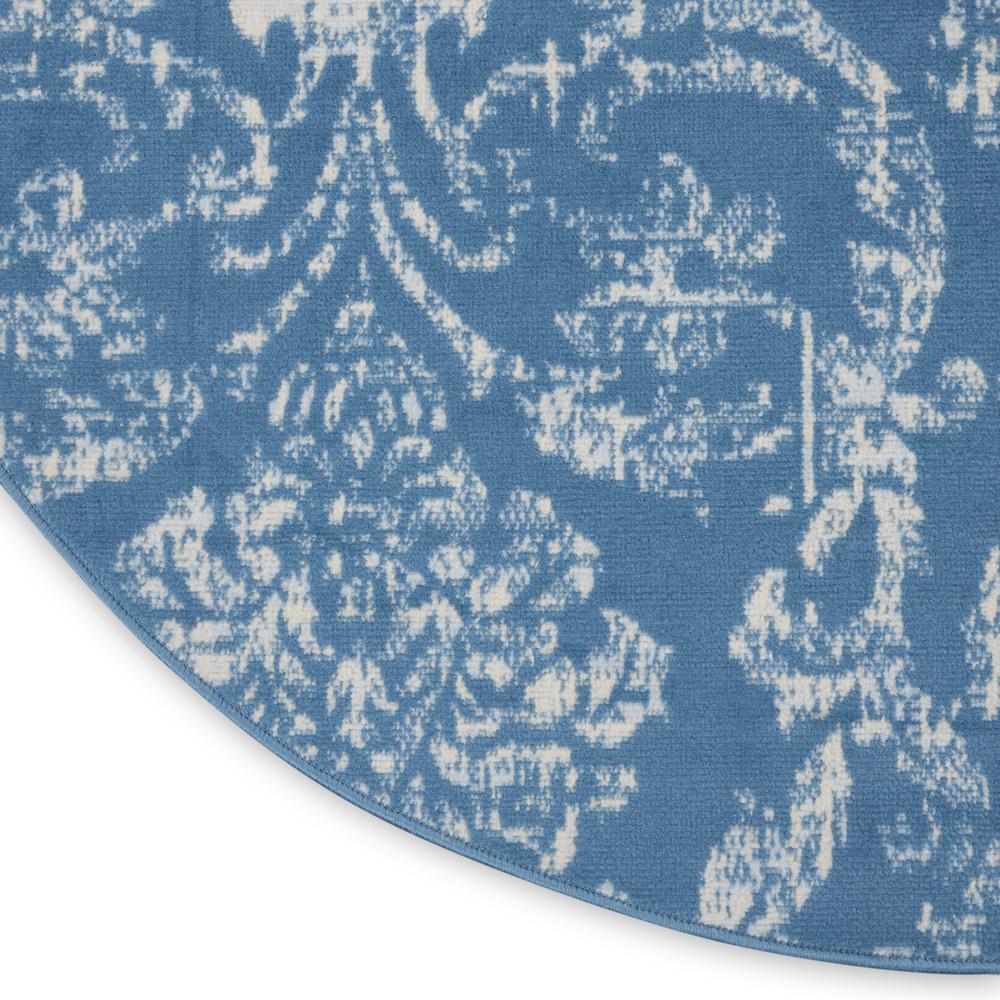 Jubilant Area Rug, Blue, 5'3" x ROUND. Picture 5