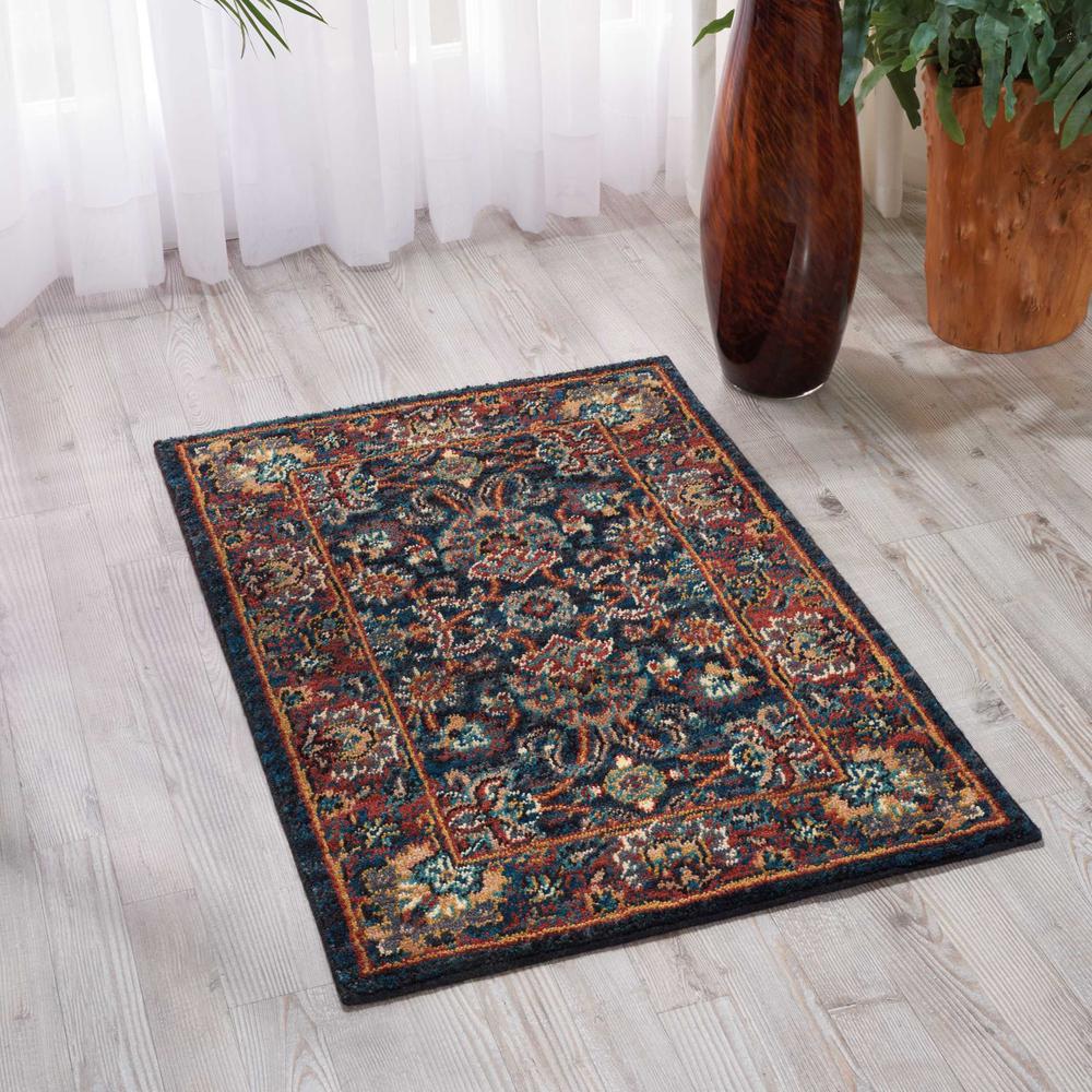 Nourison 2020 Area Rug, Navy, 2'6" x 4'2". Picture 2